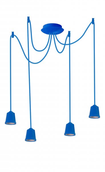 Подвесной светильник люстра Erka 414 синий 1м