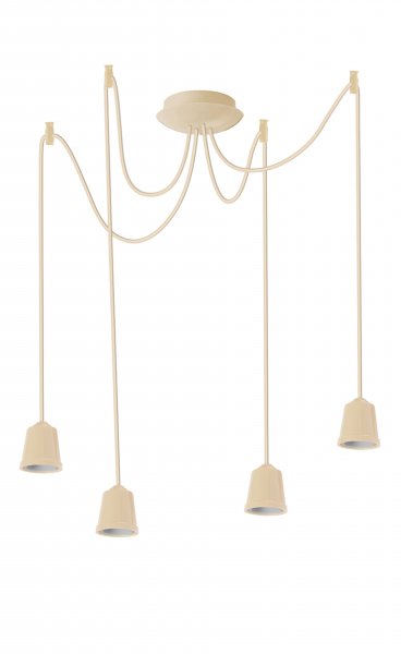 Підвісний світильник люстра Erka 414 слонова кістка 1м