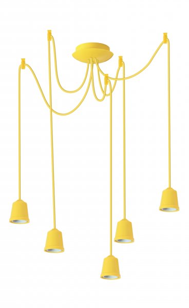 Підвісний світильник люстра Erka 515 жовтий 1м