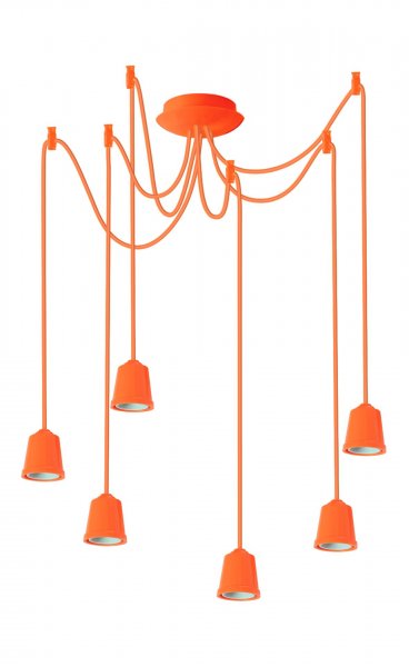 Підвісний світильник люстра Erka 616 помаранчевий 1м