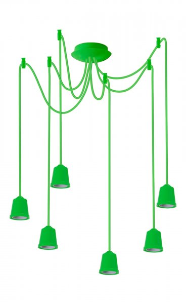 Підвісний світильник люстра Erka 616 салатовий 1м