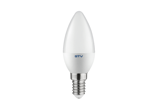 Лампа GTV LED C37, 3000K, E14, 8W (LD-SMDC37-80)