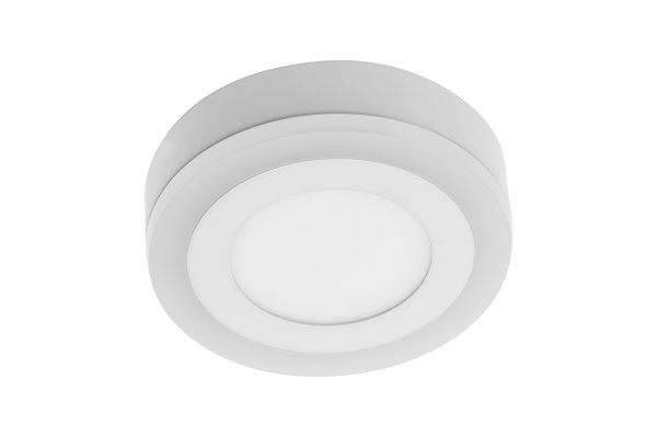 Светильник GTV LED TWINS (накладной), 9W (6W+3W), IP20, 3000K 3 режима