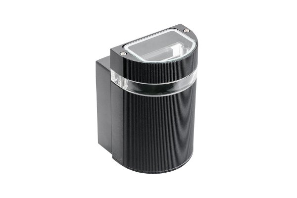 Світильник фасадний GTV SILVA одинарний, GU10, MAX.50W, IP54, чорний