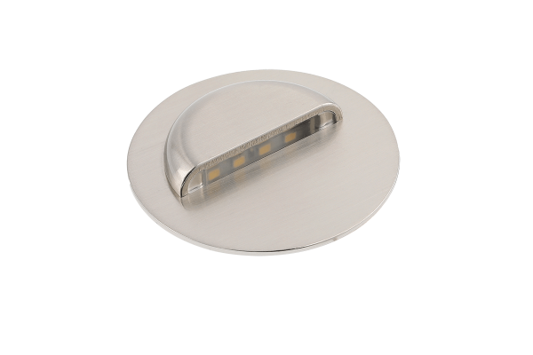 Светильник лестничный GTV LED ESCADA 0,8W, 4000K, DC 12V, IP20, круглый