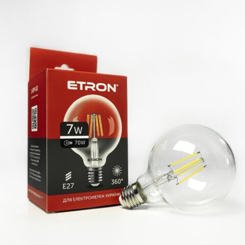 Светодиодная лампа ETRON Filament 1-EFP-162 G95 E27 7W 4200K