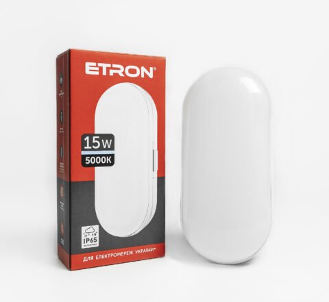 Светодиодный светильник Etron 15W 5000К IP65 ellipse