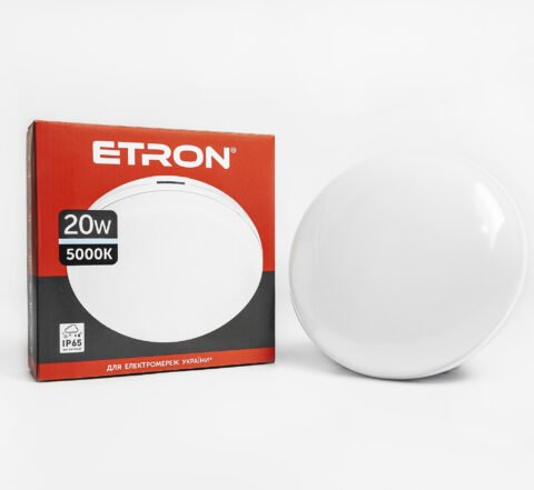 Світлодіодний світильник Etron 20W 5000К IP65 circle