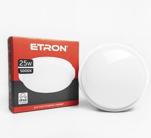 Светодиодный светильник Etron 25W 5000К IP65 circle