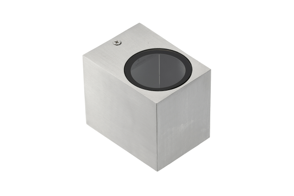 Світильник настінний GTV TIAGO (одинарний), max.35W, GU10, IP54, сірий, квадрат