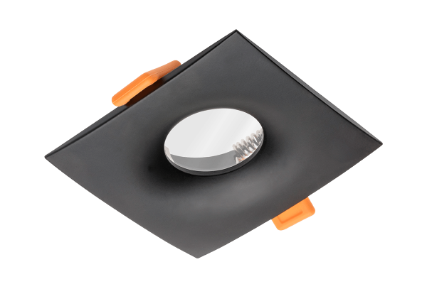 Світильник врізний точковий GTV ALESSIO, IP54, квадрат, чорний (OP-ALSKW-00)