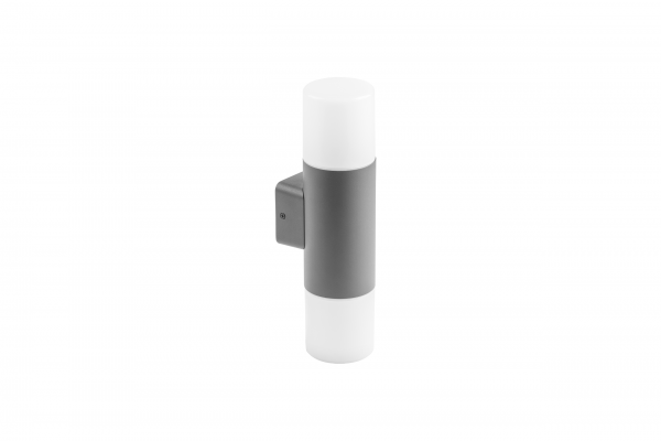 Світильник фасадний бра GTV CORTA-AUD, 2xE27, 2xMAX.25W, IP44, графіт (OS-CORDUA-30)