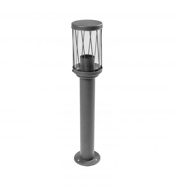 Світильник садовий GTV KERTA-P 50, E27, max.12W, IP44, стовпчик, графіт (OS-KERTP40-30)