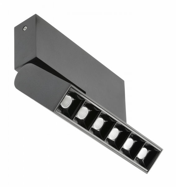 Світильник 18W LED GTV SIERRA 3 роки гарантії, IP20, 4000K, 48°, чорний (LD-SRA18WC-NB)