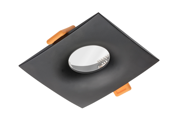 Світильник врізний точковий GTV AURORA, IP20, квадратний, чорний (OP-AURKWC-00)