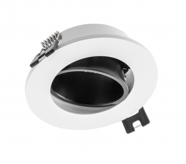 Світильник точковий GTV LINTO, IP20, круглий, Ø90x29mm, білий/чорний (пластик) (OP-LINTOK-52)