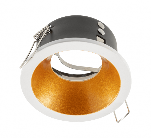 Світильник врізний точковий GTV ELVA, IP54, Ø85x45mm, білий/мідь (OP-ELVAOBM-13)