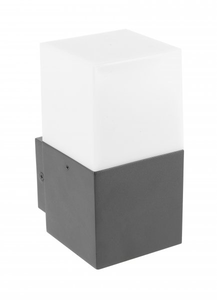 Світильник садовий бра GTV LARGO-AU, E27, MAX.15W, IP44, графіт (OS-LARG0UA-30)