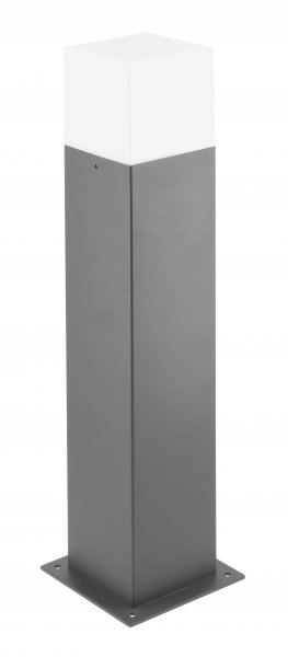 Світильник садовий GTV LARGO-P 50, E27, MAX.15W, IP44, стовпчик, графіт (OS-LARGP40-30)