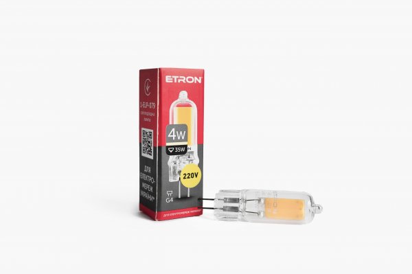 Світлодіодна лампа ETRON Light 1-ELP-079 Скло G4 4W 3000K 220V