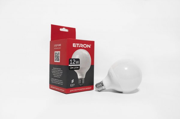 Светодиодная лампа ETRON Light 1-ELP-040 G95 12W 4200K 220V E27