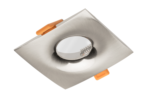 Светильник врезной точечный GTV ALESSIO, IP54, квадрат, серебро (OP-ALSKW-52)