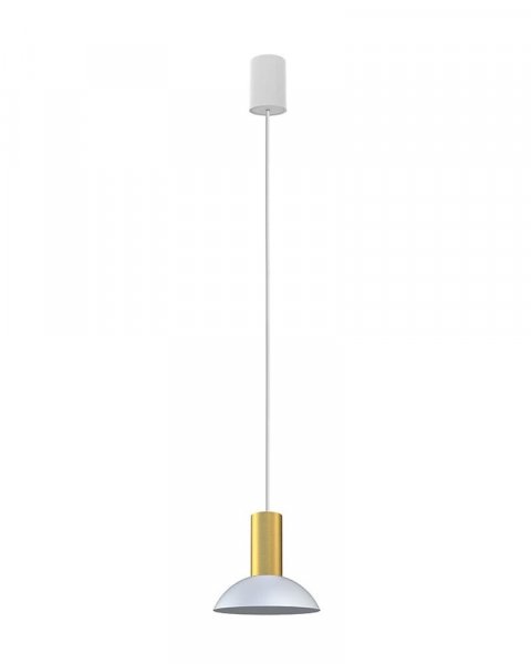 підвісний світильник NOWODVORSKI 8037 HERMANOS C WHITE/SOLID BRASS