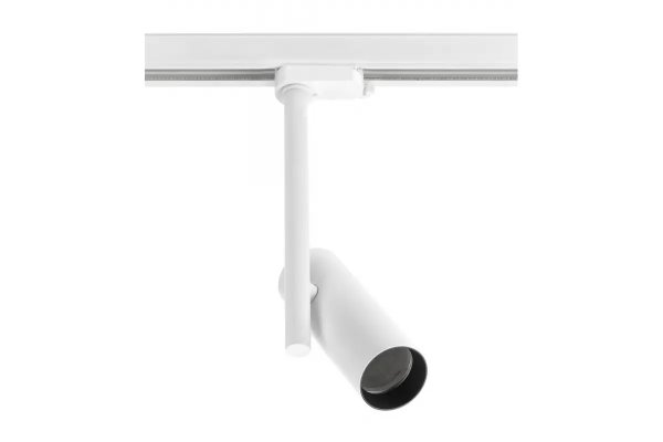 Светильник GTV трековый 1-фазный, GROSSO, GU10, max.20W, IP20, круглый, белый (XLT-GRSGU10OB-NB)