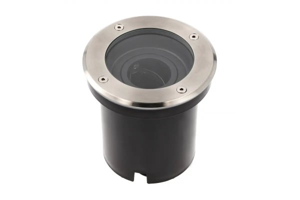 Наземный светильник GTV BETA-K с регулировкой направления света, GU10, IP67, круглый, инокс