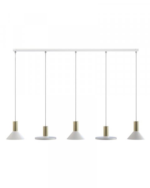 подвесной светильник NOWODVORSKI 8033 HERMANOS V WHITE/SOLID BRASS