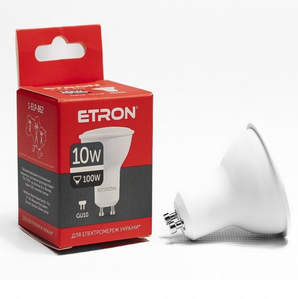 Світлодіодна LED лампа ETRON 1-ELP-862 10W MR16 4200K 220V GU10