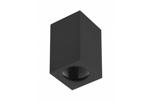 Світильник стельовий GTV TIPO, алюміній, 60x60x100, IP20, max 50W, квадратний, чорний