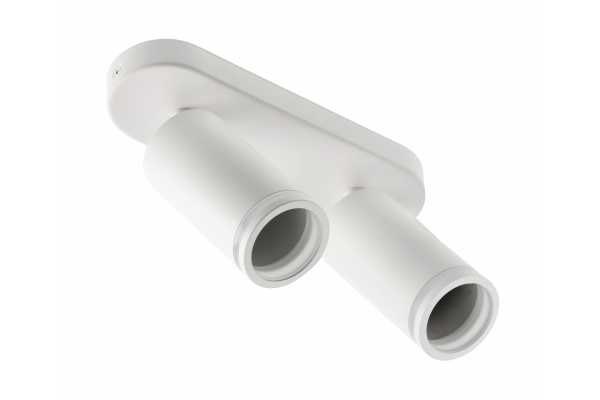 Світильник подвійний GTV SOLIS, алюміній, 55x100мм, IP20, 2*GU10, макс. 50Вт, макс. 250В, 50/60Гц, білий