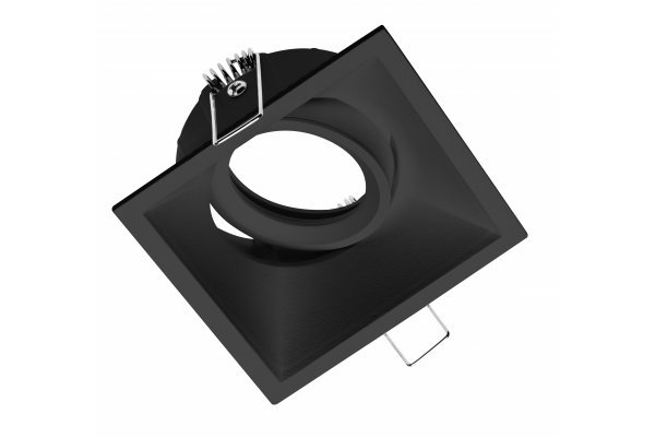 Світильник врізний поворотний GTV SALTO, IP20, квадратний, чорний (OP-SALKW-00)