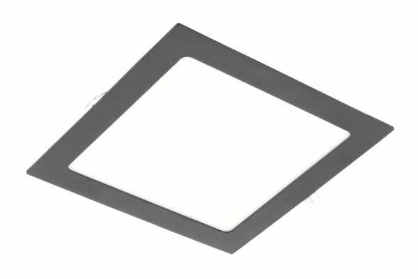 Врізний світильник GTV MATIS PLUS LED, 19W, чорний, 3000K, 1520Lm, AC220-240V, IP20, 120°