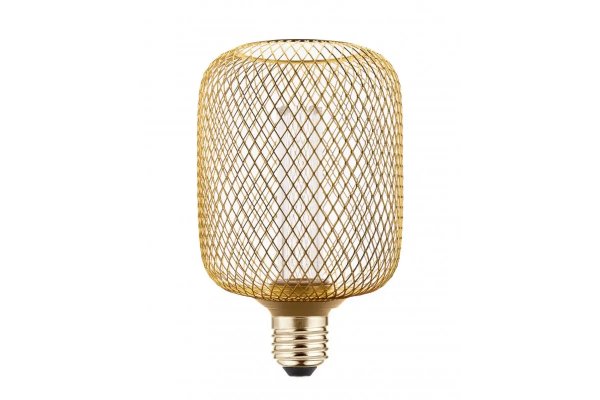 Лед лампа GTV Filament Grid C100, E27, 3,5W, 1800K, AC220-240V, 320°, золотий