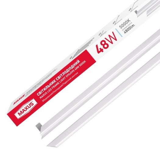 Светильник светодиодный рамка MAXUS LED FRAME LIGHT 595x595 48W 5000K