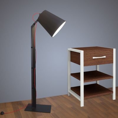 торшер Imperium Light 142130.05.16 Helsinki чорний / червоний