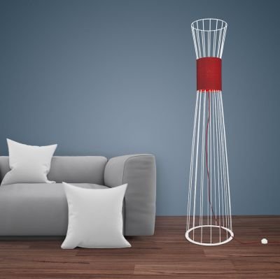 торшер Imperium Light 841180.01.16 Corset білий / червоний