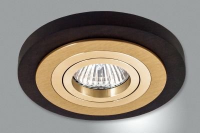 точковий світильник Imperium Light 30112.12.34 Saturn золото / венге