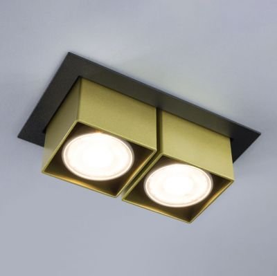 точечный светильник Imperium Light 304213.05.12 R2-D2 черный / золото 