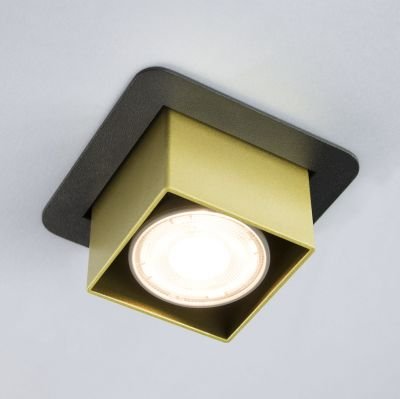 точечный светильник Imperium Light 30416.05.12 R2-D2 черный / золото 