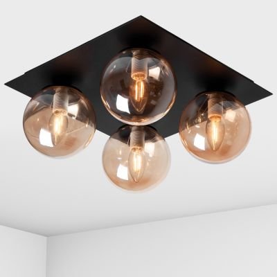 стельовий світильник Imperium Light 737435.05.23 Square чорний / коричневий