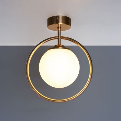 потолочный светильник Imperium Light 354122.49.01 Ellada мідь / білий