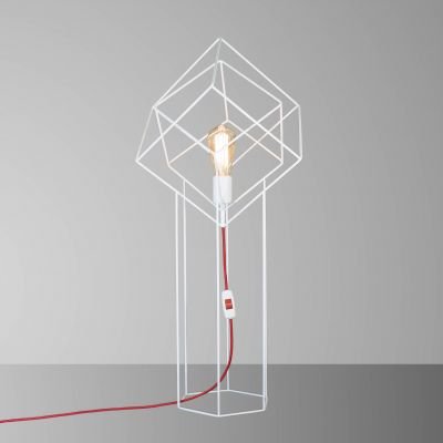 настільна лампа Imperium Light 96182.01.16 In cube білий / червоний