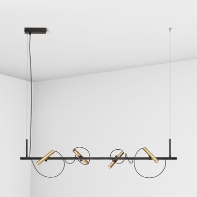 подвесной светильник Imperium Light 7664130.05.12.91 Odem черный / золото 