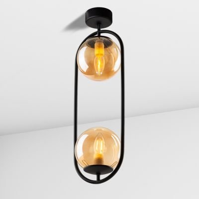 стельовий світильник Imperium Light 258250.05.23 Twins чорний / коричневий