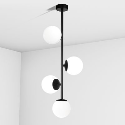 стельовий світильник Imperium Light 262479.05.01 Frost чорний / білий