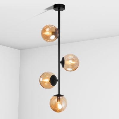 стельовий світильник Imperium Light 262479.05.23 Frost чорний / коричневий