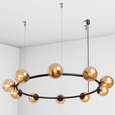 підвісний світильник Imperium Light 7161090.05.24 Gayle чорний / карамель